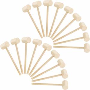 18 Piece Mini Wooden Crab Lobster Mallets