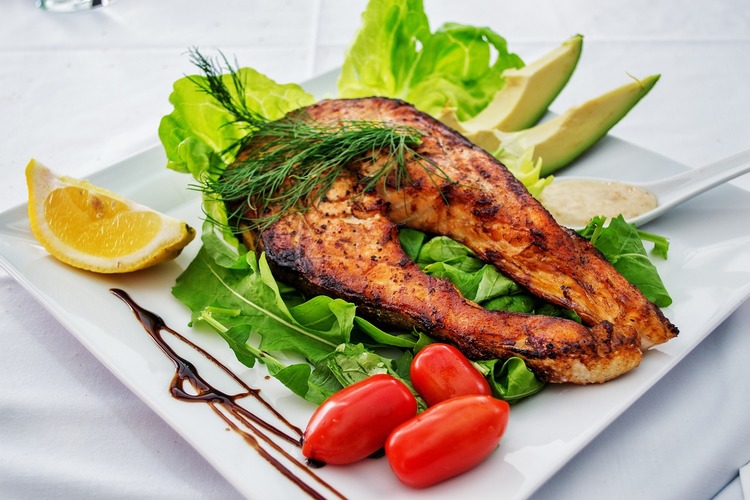 Grilled Salmon with Avocado Recipe