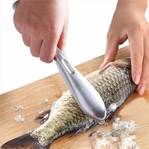 Fish Scaler Brush With Stainless Steel Sawtooth